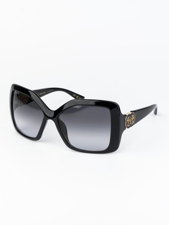 Gucci Women Sunglasses Black Grey Gradient Square GG2015S 001 NEW AUTHENTIC main image 4